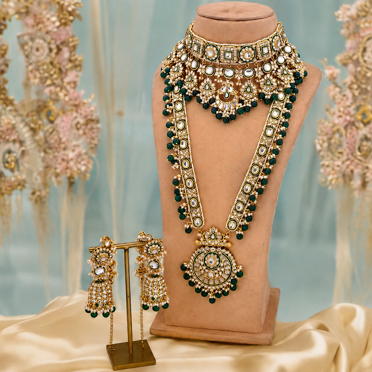 Emerald Sharanya Bridal Jewellery Set
