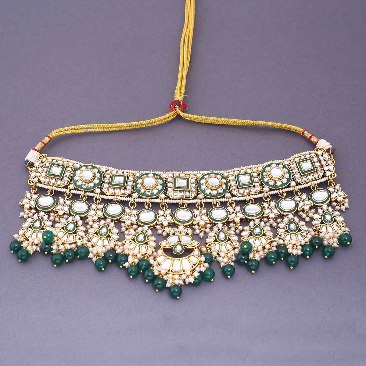 Emerald Sharanya Bridal Jewellery Set