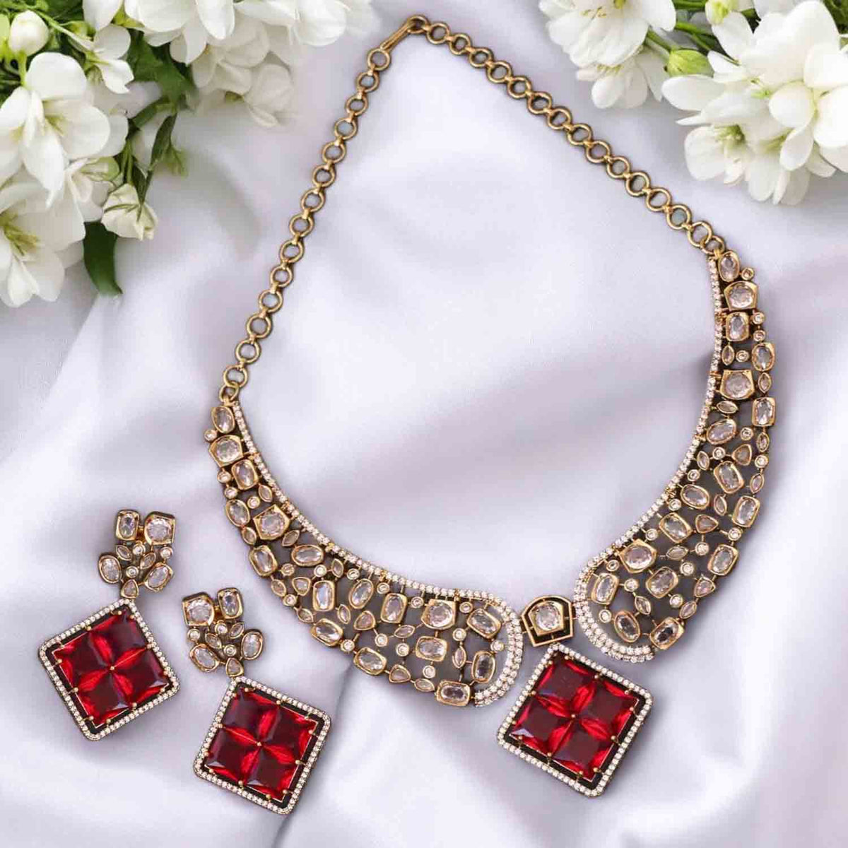 Ruby Katherina Victorian Jewellery Set - New Arrival